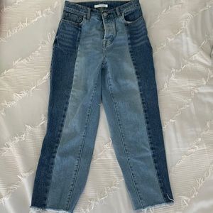 PacSun High Rise Straight Two toned Jeans